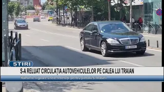 VEHICLE TRAFFIC RESUMED ON CALEA LUI TRAIAN
