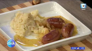 White Wine Chorizo with Mashed Potatoes