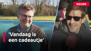 Zwemmen en terrassen op zonovergoten dag: 'Gisteren liep ik nog in de winterjas' | RTV Drenthe