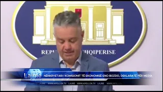 Nënkryetari i Komisionit të Ekonomisë Eno Bozdo, deklarate per mediat