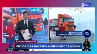Cristo Redentor Pass: 2,300 trucks crossed into Chile and entry into Argentina opens this Thursday