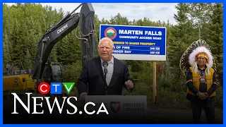 Ford breaks ground on Marten Falls access road, moving Ring of Fire development one step closer