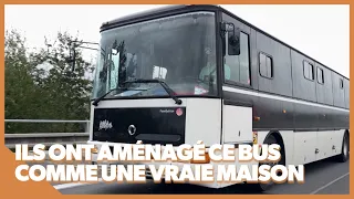 They turned this bus into a real home