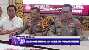 BERITA BASO PLEMBANG - SELUNDUPKE NARKOBA, DUO MAHASISWA MALAYSIA DITINGKEP