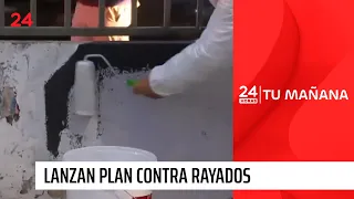 Peñalolén erases murals and graffiti by the Garra Blanca on the Grecia axis | 24 Horas TVN Chile