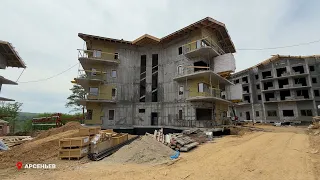 Interior mock-ups have begun at the Arsenyev ski resort apartment hotels.