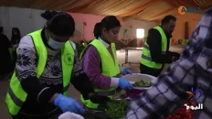 استمرار تقديم المساعدات للعوائل المهجرة في عامودا شمال شرق سوريا