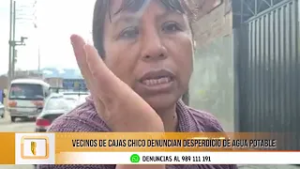Vecinos denuncian fuga de agua en Cajas Chico