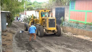 Managua: avanzan obras de mejoramiento vial en el barrio Milagro de Dios