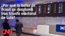 Brazil's stock market plunges after Lula da Silva's election victory