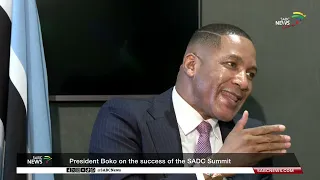 In conversation with Botswana President Duma Boko on the outcomes of the SADC Summit