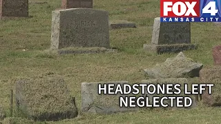 Neglected headstones spark outrage at Kansas City, Kansas cemetery