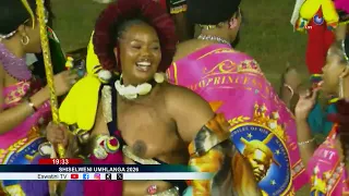 Shiselweni Umhlanga || HRH Princess Sakhizwe's solo kugiya dance