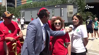 2026 World Cup.. Hicham Faraj reports on the vibrant atmosphere created by Moroccan fans in front...