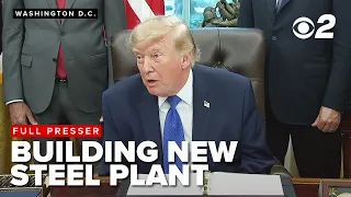 Trump unveils $18 billion Iowa steel mill project; says tariffs are bringing U.S. manufacturing back