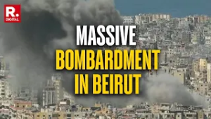 Israel-Hezbollah War: Plumes Of Smoke Rise After Heavy Bombings In Beirut | Day 7 | Lebanon