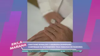 Cristiano Ronaldo and Georgina Rodríguez confirm their marriage | Rosalía surprises with her look
