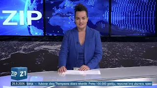 ZIP - 26.8.2026. - SREDIŠNJE VIJESTI Z1 TELEVIZIJE