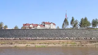 Реконструкцию набережной Омской крепости показали с борта легендарной яхты