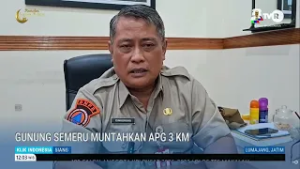 Gunung Semeru Muntahkan APG 3KM