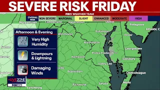 DC weather: Humid Friday with afternoon and evening storm chances