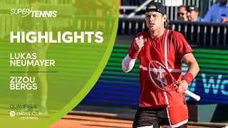 Neumayer vs. Bergs | Davis Cup by Generali Qualifiers Highlights