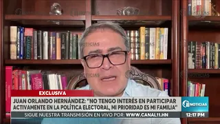EXCLUSIVA ¿Busca volver al poder?JOH aclara si intentará gobernar Honduras otra vez tras su regreso.