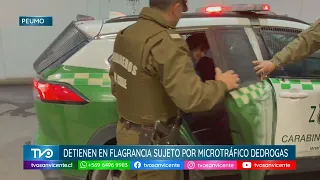 En Peumo, Carabineros detiene en flagrancia a sujeto por microtráfico