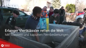 Erlanger Viertklässler retten die Welt: Mit Toastern und kaputten Fernbedienungen