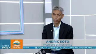 Andrik Soto alerta: "El 80 % de las edificaciones presentan fallas estructurales"