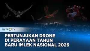 Memukau, Pertunjukan Drone di Perayaan Tahun Baru Imlek Nasional 2026