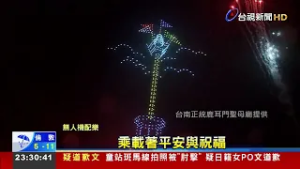 台南鹿耳門聖母廟「花火迎春」 璀璨點亮夜空