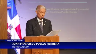 Unibe recognizes Juan Francisco Puello Herrera for his 50-year teaching career
