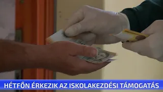 Hétfőn érkezik az iskolakezdési támogatás