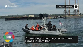 ‘An exciting time’: navy recruitment climbs in Hamilton