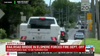 Weakened railroad bridge in Elsmere blocks fire trucks, sparks dispute over repairs