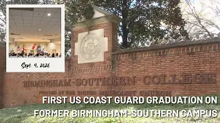 First United States Coast Guard graduation on former Birmingham-Southern campus