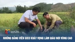 Party members sowing the seeds of prosperity in the highlands