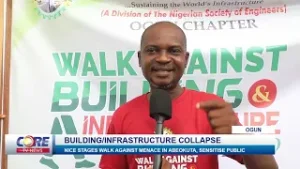 BUILDING/ INFRASTRUCTURE COLLAPSE: NICE STAGES WALK AGAINST MENACE IN ABEOKUTA, SENSITISE PUBLIC...!