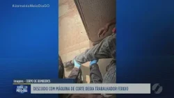 Worker injured while operating cutting machine
