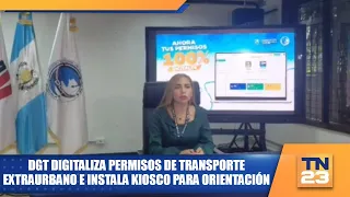 DGT digitizes extra-urban transport permits and installs an information kiosk