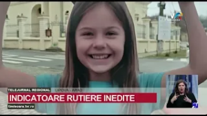 Inovație la Lipova: Copiii manechin țin indicatoare rutiere deasupra capului #StiriRegionale @TVRTM