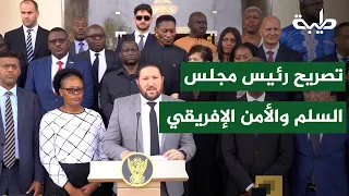 Statement by the Chairperson of the African Union Peace and Security Council following his meetin...