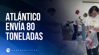 Atlántico Governor's Office and Air Force send aid to Chocó