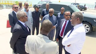 Visite du Président de la République et du Premier ministre éthiopien au port pétrolier de Damerjog