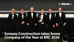 Sunway Construction crowned as The Edge BRC’s Company of the Year 2026