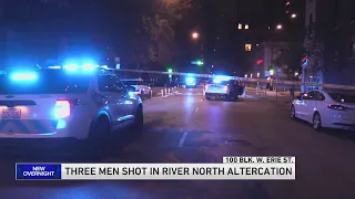 3 men shot during argument in River North early Saturday morning