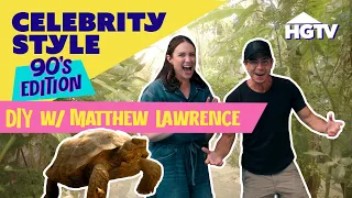 DIY Poolside Bench with Matthew Lawrence | Celebrity Style: 90s Edition | HGTV