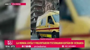 LA MONJA LUCÍA CARAM YA LLEGÓ A UCRANIA CON 200 AMBULANCIAS