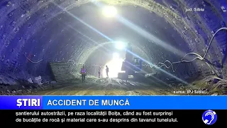 Workplace accident in the tunnel